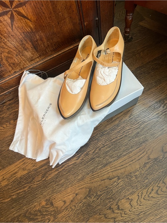 Robert Clergerie Shoes - New.Rare. Robert Clergerie Leather Mary Jane Flats with Strap • 6
